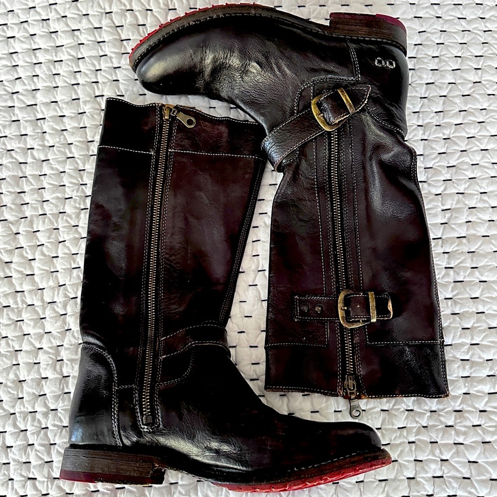 Bed Stu Women’s Gogo Leather Boot 8 M Black Rustic